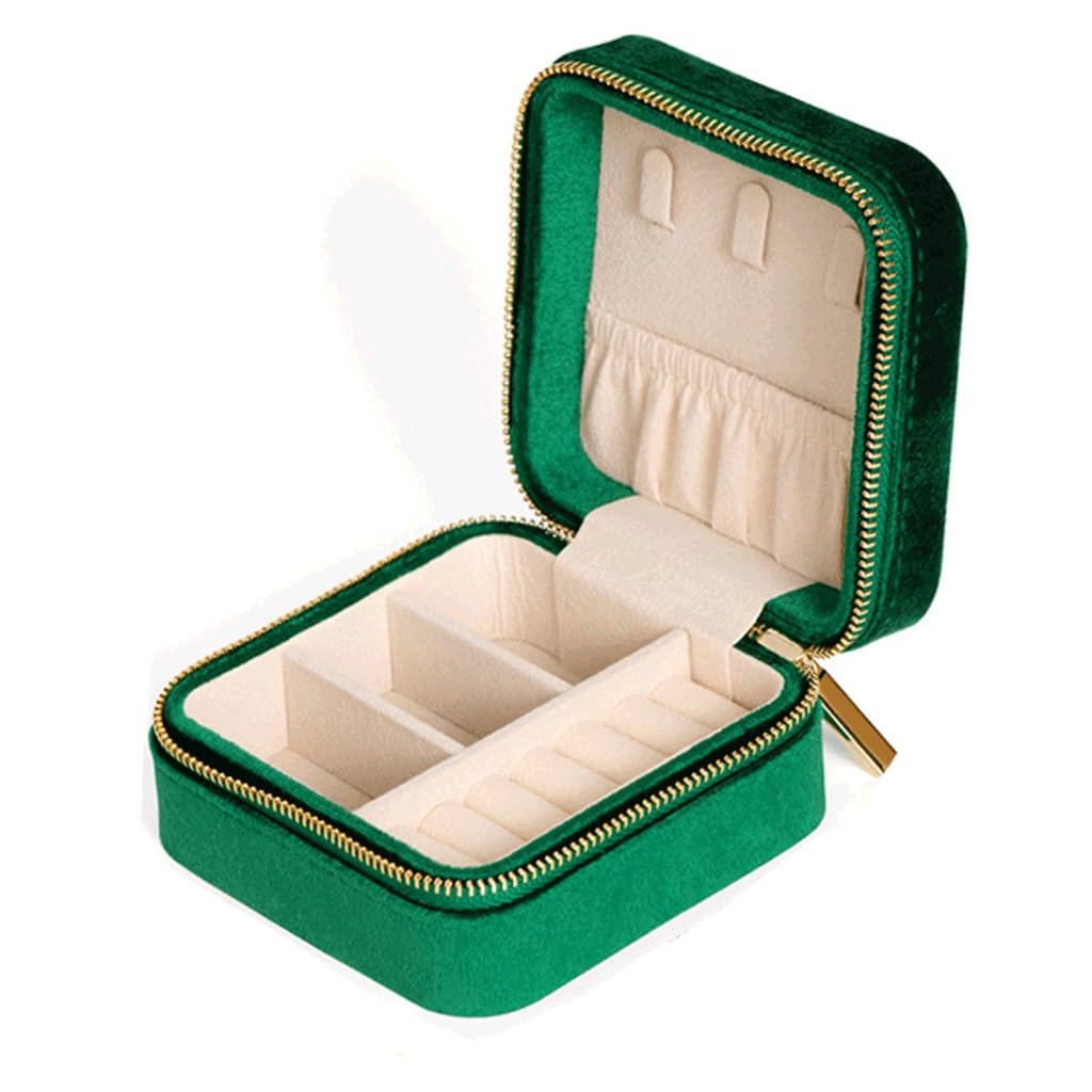 Boîte à bijoux portable contre les nœuds et pertes de bagues