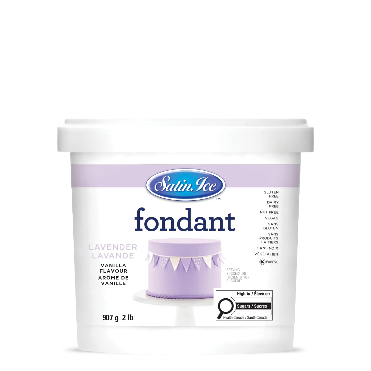 Satin Ice Black Fondant, Vanilla, 1 Kilogram — view 40