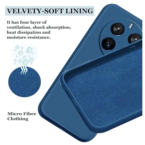 Image of A rtistque Liquid Silicone Back Cover Case for Realme 12 Pro 5G Shockproof TPU Soft Flexible with Camera Protection - Blue