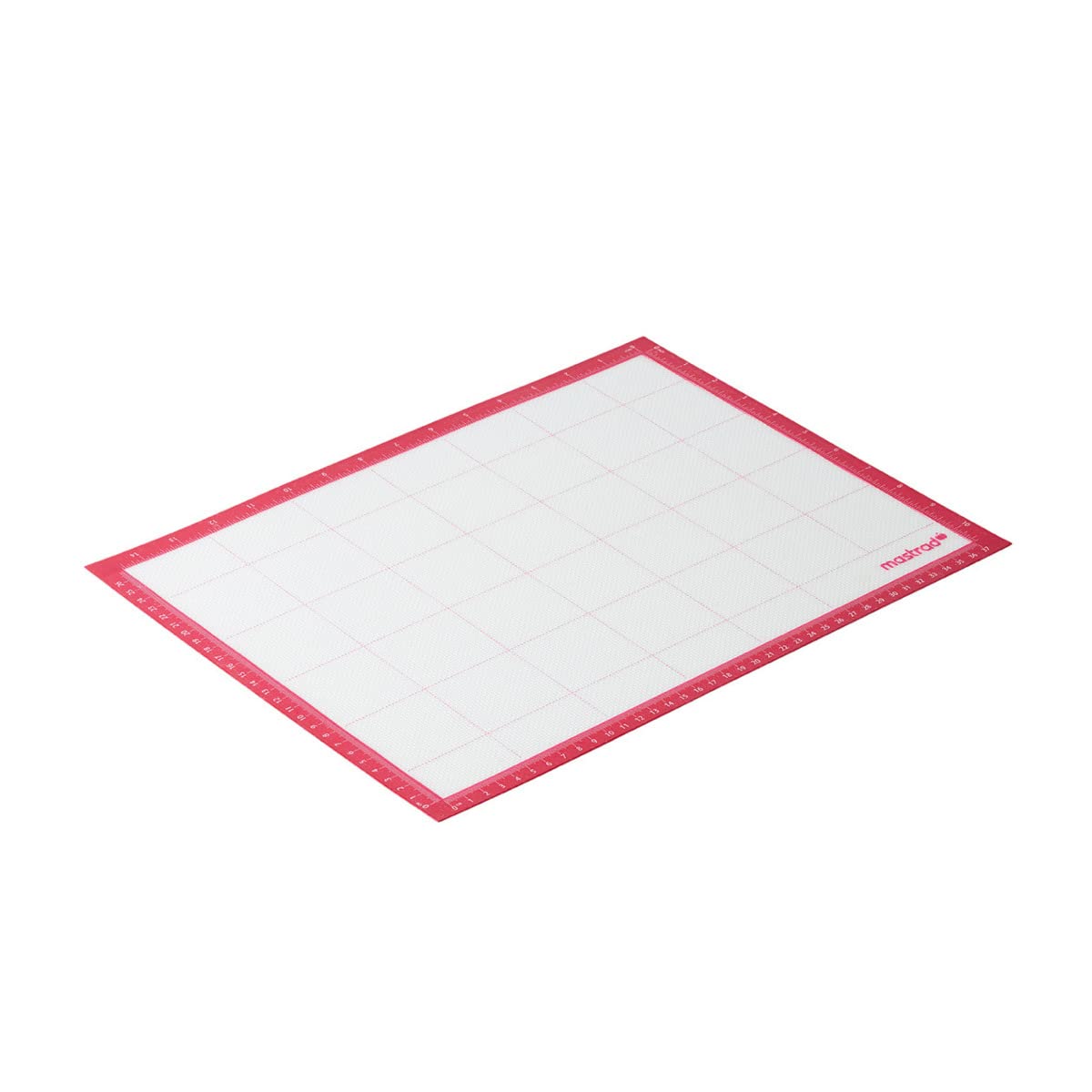 Mastrad Tapis de cuisson Tapis de pâtisserie – Pâtisserie, Cuisson et Conservation (Rouge/Transparent, 30x40 cm)