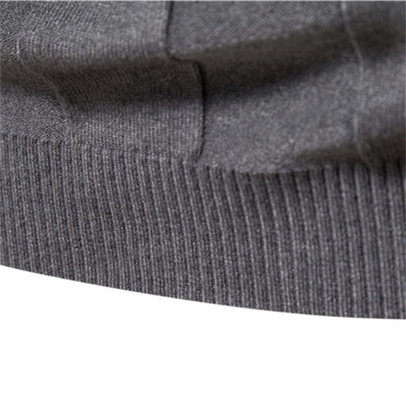 Men's Turtle-Neck Sweater Classic Solid Color Winter Pullover Warm and Windproof Comfortable Top2