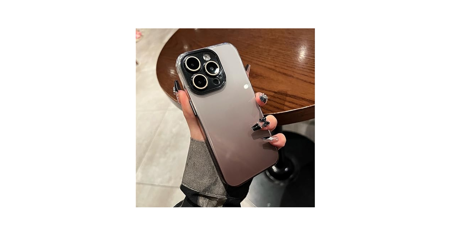 Amazon.co.jp: ファッショングリッターグラデーション半透明