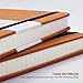 Lemome Thick Classic Notebook with Pen Loop A5 College Ruled Hardcover Writing Notebook with Pocket + Page Dividers Gifts, Banded, Large, 180 Pages, 8.4 x 5.7 in