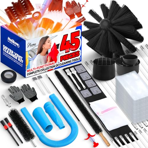 Holikme Dryer Vent Cleaner Kit, Dryer Cleaning Tools, Include Dryer