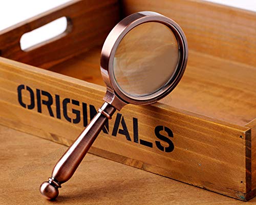 10X Handheld Magnifier Metal Handle