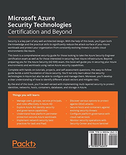 microsoft azure security technologies certification and beyond