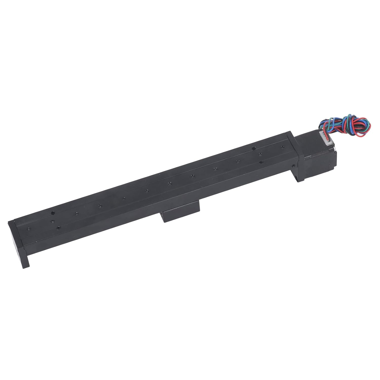 Linear Rail Guide Slide Actuator 200mm Stroke High Precision T6x4 Screw CNC Sliding Table Stepper Motor Driven Aluminum Alloy Linear Stage Motion Actuator for DIY CNC Milling and