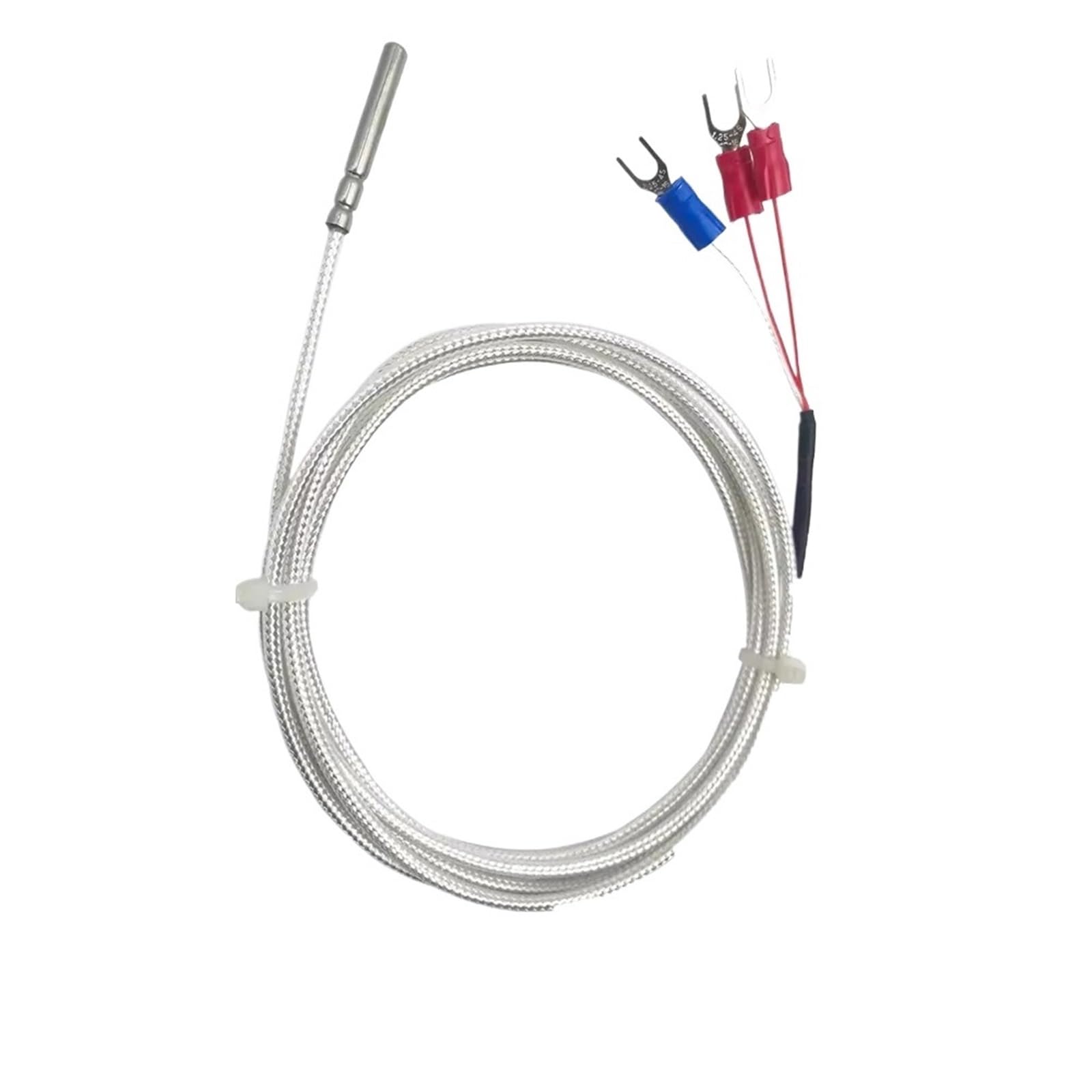 MDWXDOFP WZP-pt100 PT100 Temperature Sensor Probe Platinum Thermistor Precision Probe Anti Corrosion and Waterproof High Temperature(A Level 1m,0.3 Accuracy)