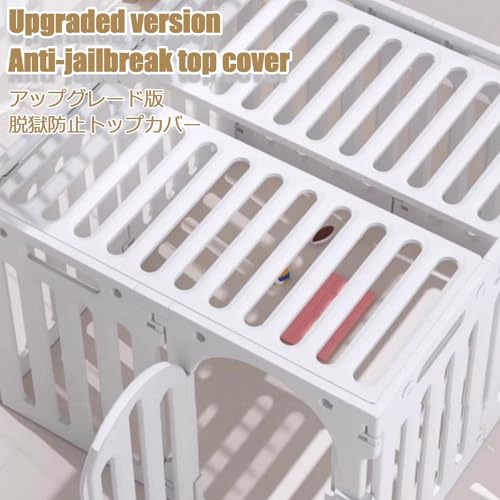 Parc pliable robuste pour chiots et petits animaux, enclos d'exercice portable avec porte - 8