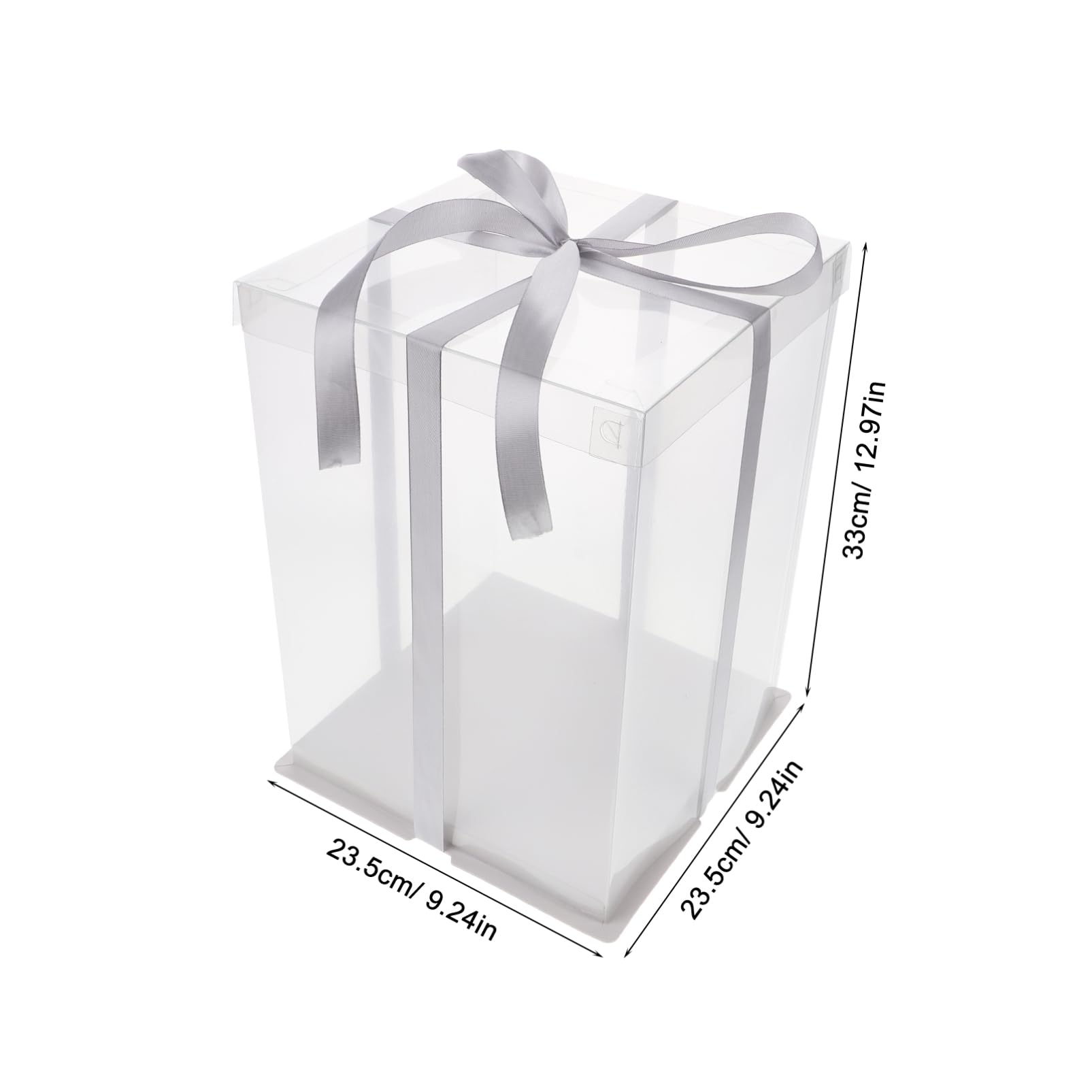 Cabilock 4Pcs Plastic Cake Boxes for Birthday Cake Storage Transparent Cake Packing Box for Parties and Bakeries Design for Safe Food and Easy Presentation