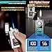 NINSI Smart Voice-Activated Lighter - 3 Flames (Blue Torch, Soft Flame & Dual Arc) - Windproof Refillable & Rechargeable Butane Lighters with Multiple Ignition Methods (Without Fuel) (Colored Ice)