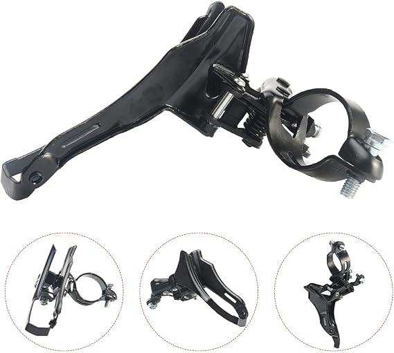 Tookie Bike Front Derailleur, Universal Bicycle Derailleur, Steel Speed Changer TZ 30 Replacement Mountain Bike Accessories, Speed Front Dialer, Bicycle Parts, Bicycle Accessories(Size:Pull Down)