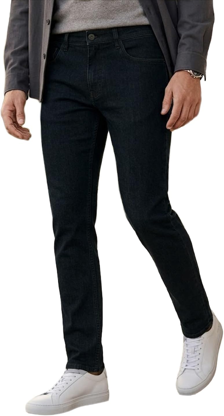 Men's Slim Fit Solid Jeans Stretchable