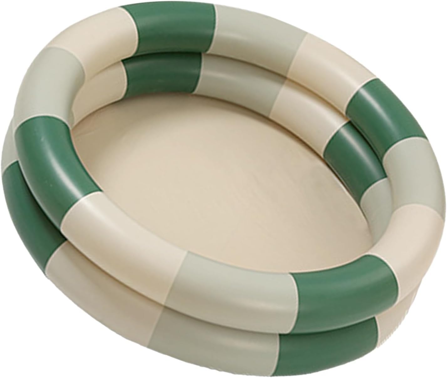Aufblasbarer Pool Baby Retro Blow Up Swimming Pool Familie Niedlicher Stil Verdickter Wasserpool (Grüner Streifen)