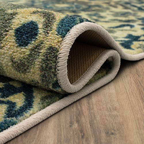 Mohawk Home Pawel Navy (2' X 8') Ornamental Runner Rug #TOP2