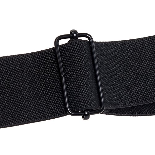 Invisible Belt for Women - Elastic Adjustable No Show Web Belt by Silver Lilly (Black, 0-14) - Thumbnail 7