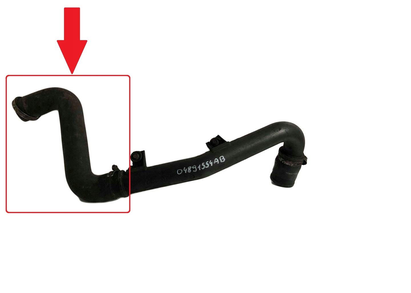 Compatibile con tubo intercooler TURBO CHRYSLER PT CRUISER 2.2 CRD 121-150HP (2002-2010) 04891554AB 04891554AA 04891465AA 04891465AB