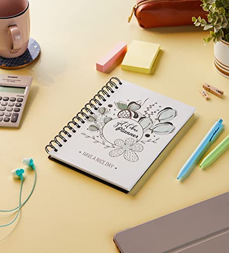 Image of Amazon Brand - Solimo Daily Planner and Organizer, To Do List, Undated Hard Bound Planner, Laminated Covers, 150 Pages (Get It Done, Blue)