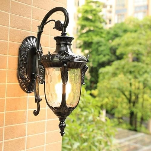 Luminaire contemporain de jardin en verre pour terrasse et porche