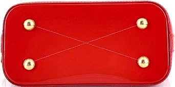 Pre-Loved Alma Handbag Vernis with Monogram Canvas BB, Red