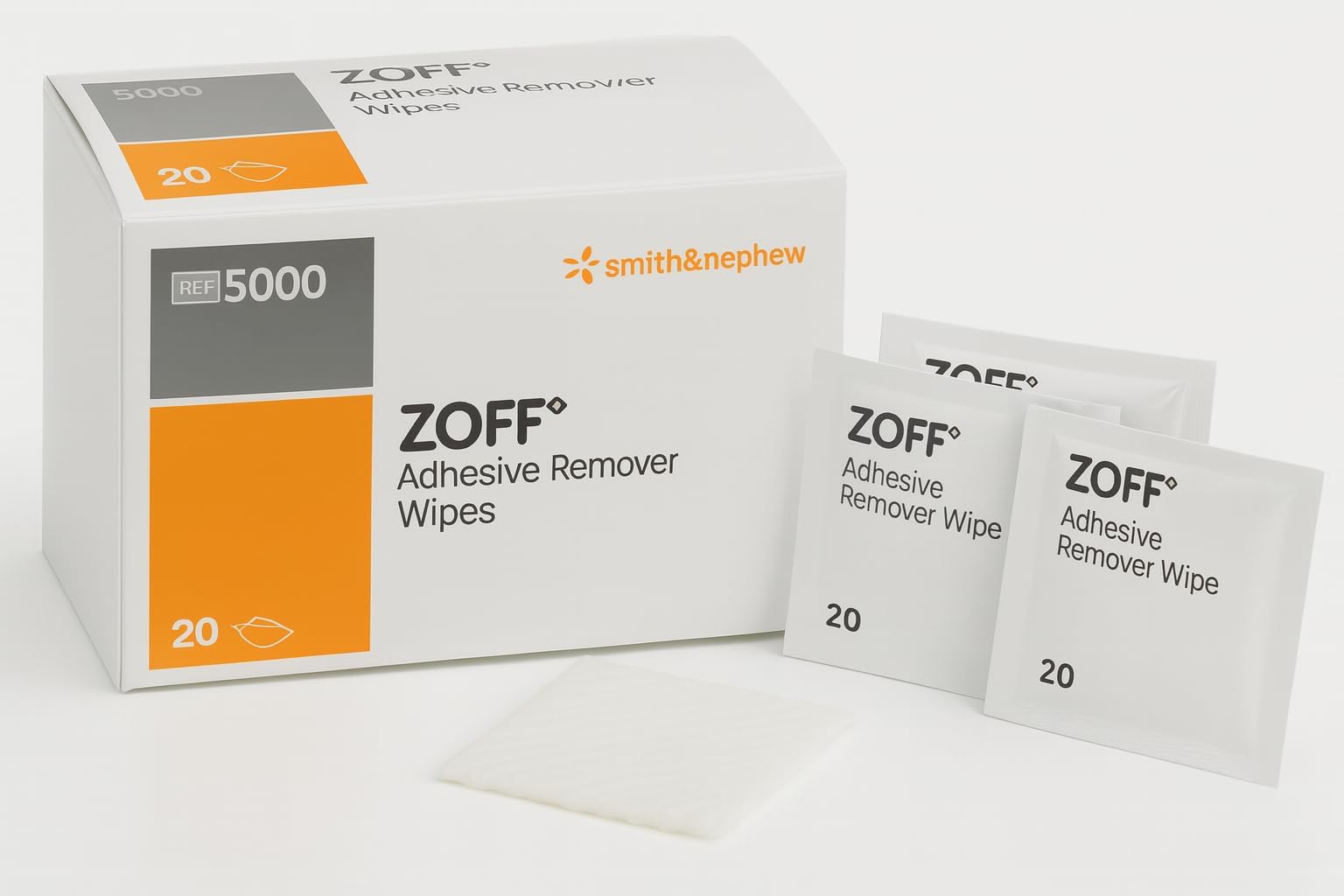 Zoff Adhesive Remover Wipes In Sachets 20 by Zoff