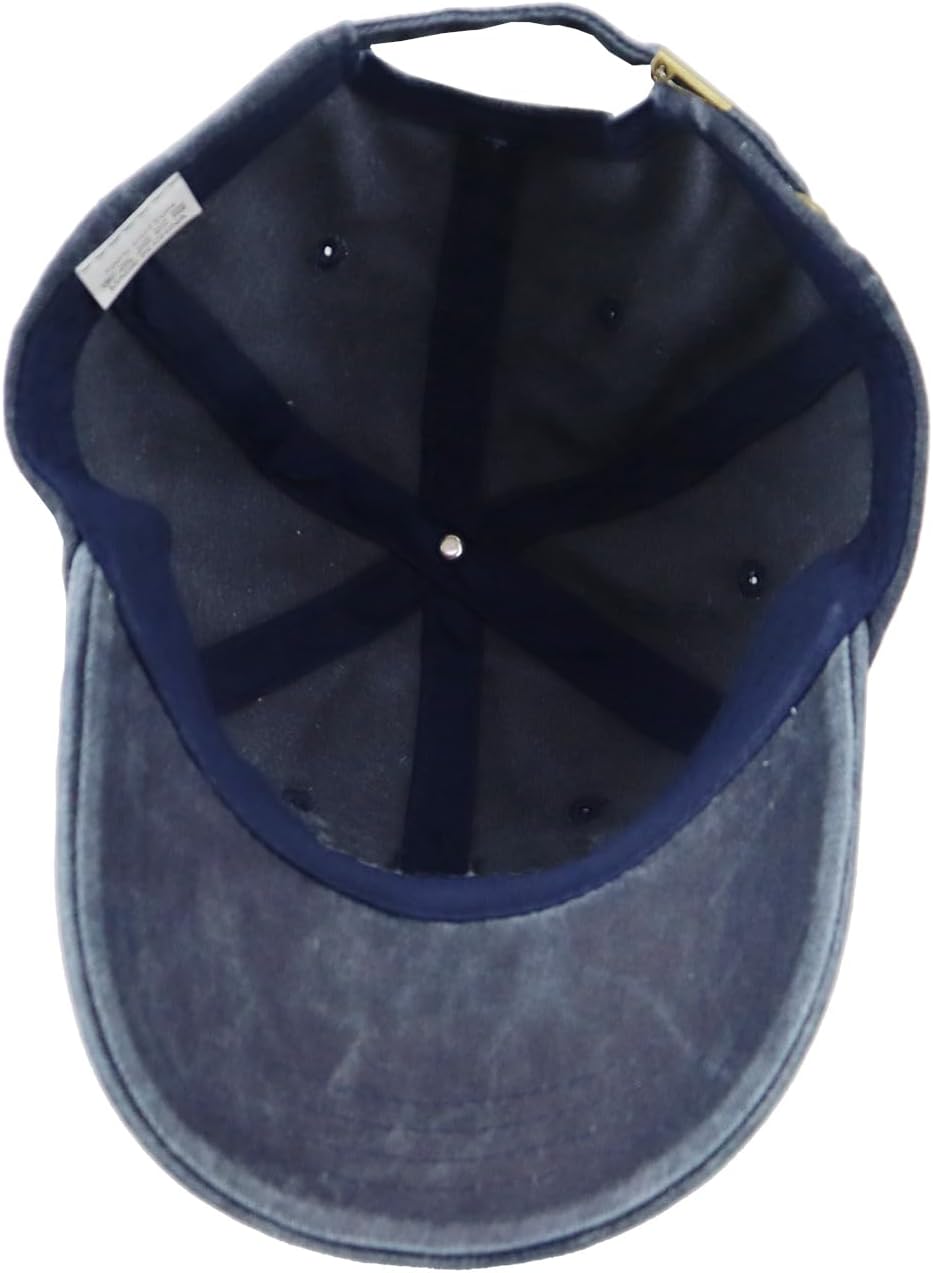 Fishing Hat for Men Women, Funny Embroidered Adjustable Cotton Fish Baseball Cap - Image 4