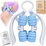 Körpermassageroller - Ausziehbarer doppelseitiger Muskelmassager - Flexibles Tiefengewebe-Massagegerät - 3 Positionswinkel 0, 90, 180 Grad - von Cozlow