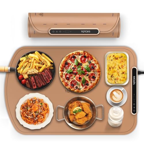 Warming Mat for Food - VEPOKA Countertop Warmer Tray