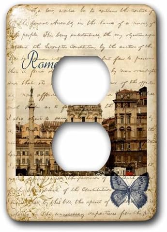 3dRose lsp_178934_6 Rome, Italy Vintage Light Switch Cover image 4