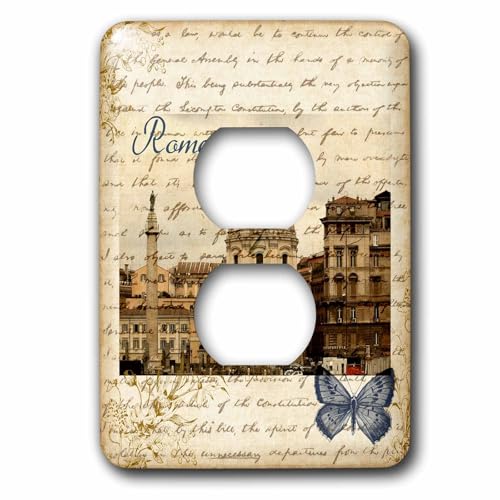 Cache interrupteur vintage Rome Italie pour remplacer une plaque murale usée