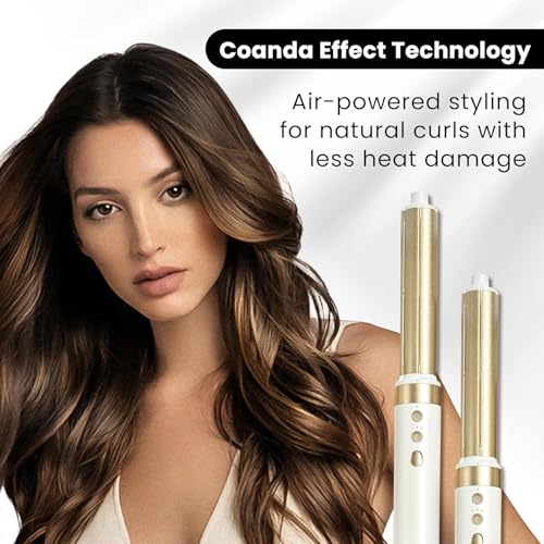 Image of GLAMUP Dual Voltage 6 in1 Extra Long Wrap AirCurler, No Heat Damage, 110k RPM High Speed Motor & Negative Ions, Fast Drying, Volumizer & Diffuser,All Hair Types,Travel Pouch, Hot Air Styler