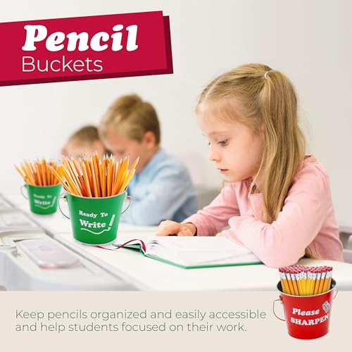Set de 2 cubos metálicos para lápices 4E's Novelty miniatura 3