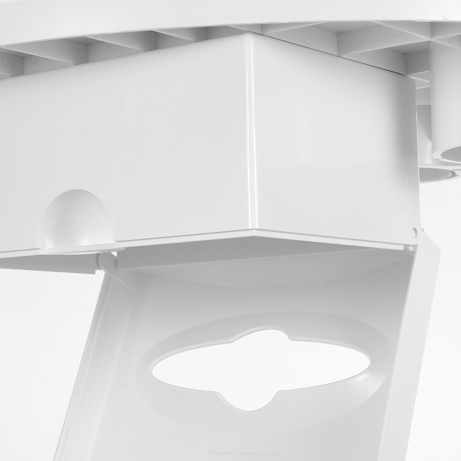 ULTECHNOVO Plateau Porte-gobelet Blanc Utilitaire en Plastique avec Distributeur et Boîte à Mouchoirs Intégré Facile à Entretenir pour Salle de Soins Dentaires