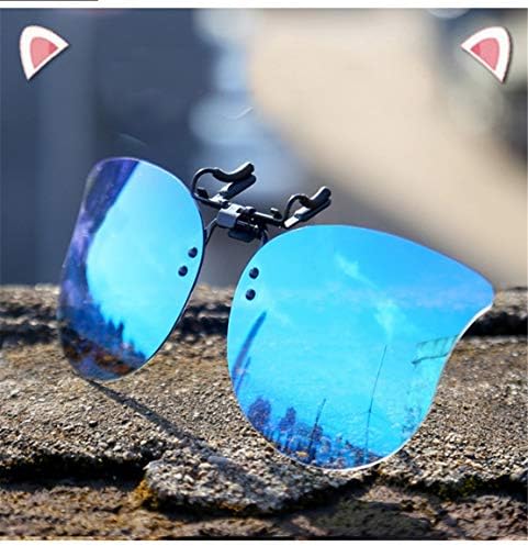 KLASSNUM occhiali da sole polarizzati Clip Clip Flip Up da uomo su occhiali montatura quadrata occhiali da sole pilota occhiali da guida da donna  200000297