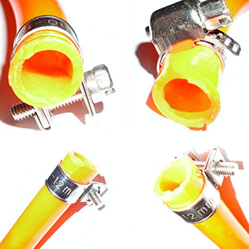 Hose clamp, 10pcs All Stainless Steel Mini Fuel Line Pipe Hose Clamp Clip 6mm-20mm Optional Size (16-18Mm) - Image 2