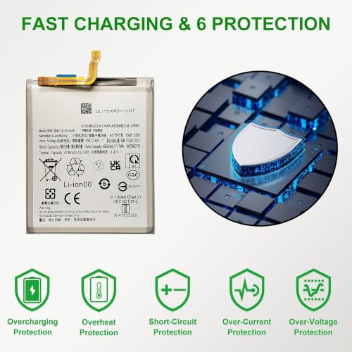 Image of GREEN FUSION for Galaxy S23 Plus Battery Replacement Kit, Compatible with SM-S916 Series, Includes Repair Tools