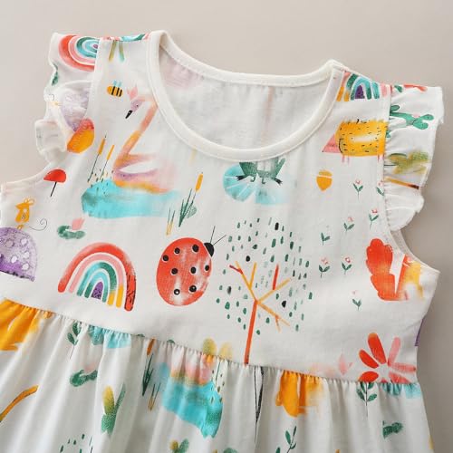 Girls Dresses Toddler Summer Dresses Kids Sundress Birthday Party Dress 2-8 Years Old3