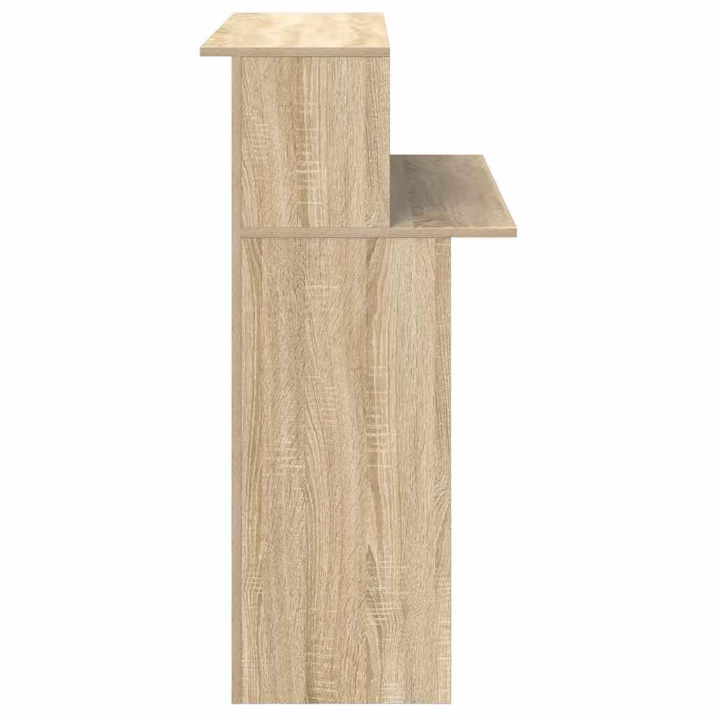 Générique Bancone di ricezione in legno di ingegneria, 100 x 50 x 103,5 cm, con ripiano integrato, scrivania per interazioni discrete, per riporre forniture ideale per uffici,
