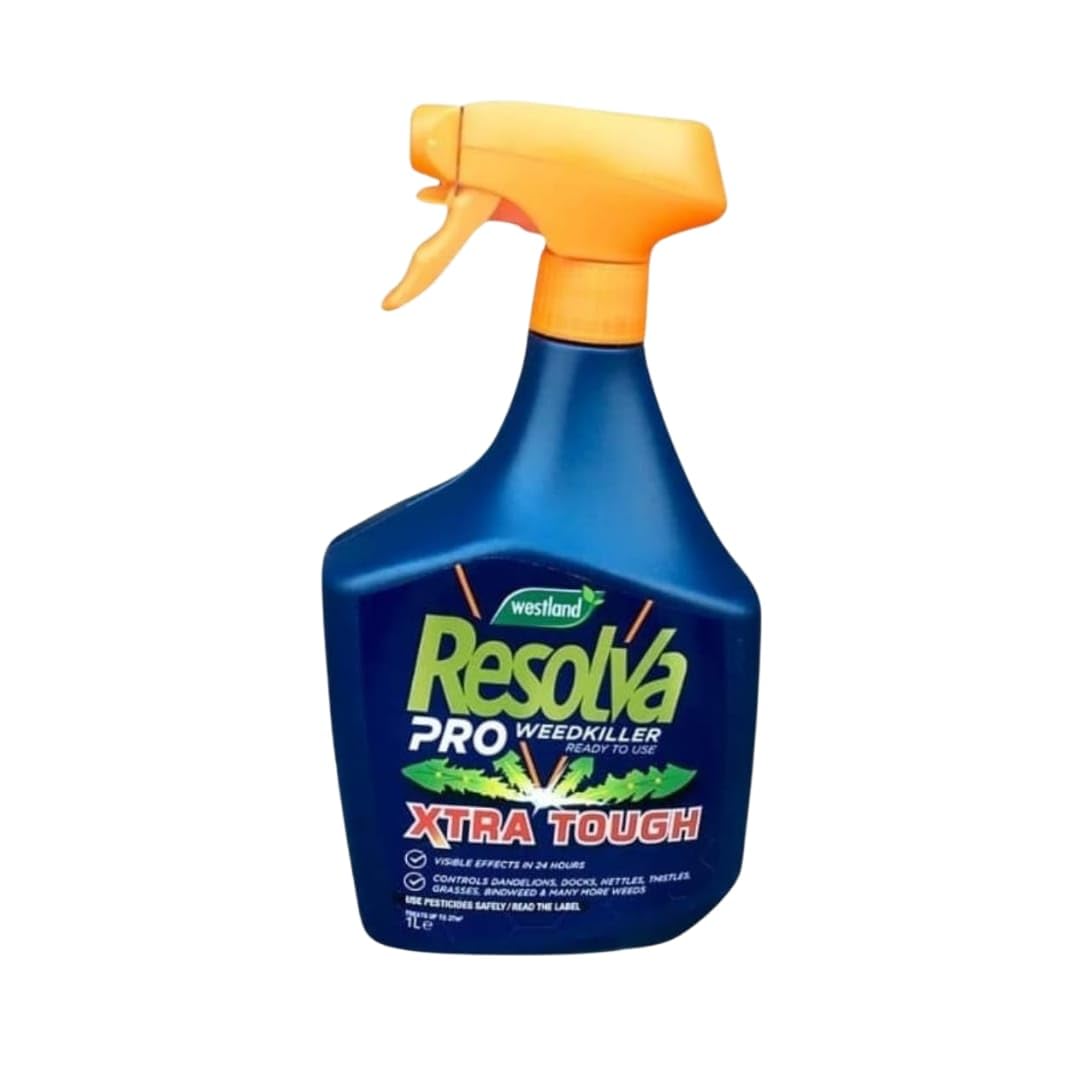 Resolva Pro Weed Killer with a Thank You Sticker - Extra Tough Weed killer 1ltr - Ready To Use Weed Killer