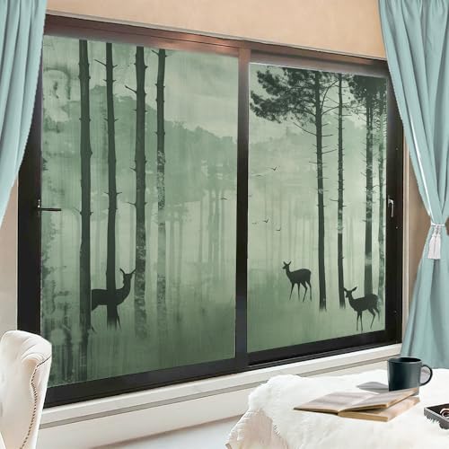 Vinilo decorativo plegable para privacidad en ventanas 17.7x23.6 in x 2 piezas miniatura 1