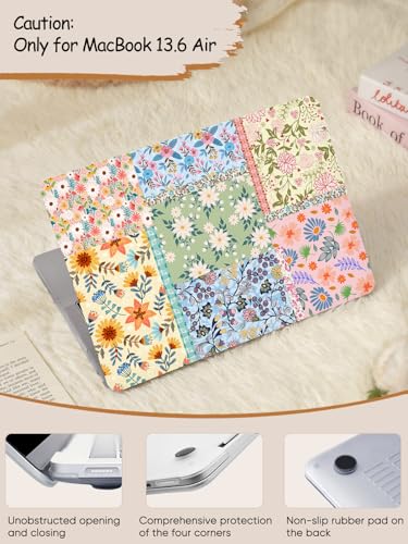 Funda MacBook Air 13 M4 M3 floral el regalo ideal para proteger ordenadores de 13.6 pulgadas 6