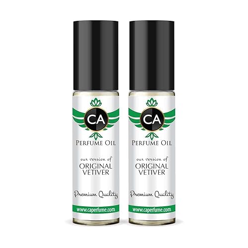 CA Perfume Impresión de vetiver original para hombres, réplica de aceite corporal, sin alcohol, muestra de aromaterapia esencial sin alcohol, tamaño