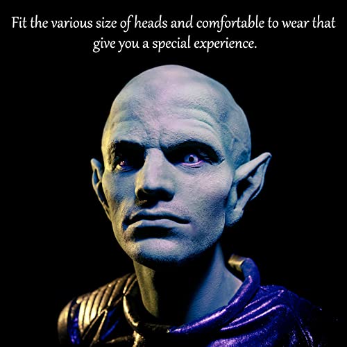 WXJ13 3 Packs Latex Bald Caps with Nylon Wig Caps - Adult Costume Accessory for Halloween Party
