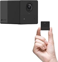 EZVIZ Mini Battery Camera Indoor, No Plug-in, with Audio Video, APP Control, Camera Wireless 2.4Ghz Wifi, Human Motion Detection, Night Vision, Two Way Audio, Magnetic Mount, Google Alexa Control(BC2)