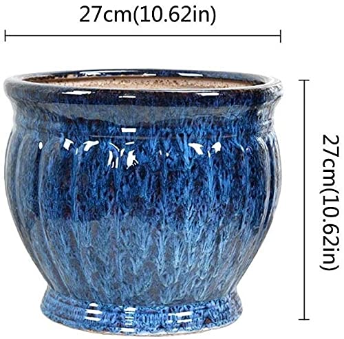 Récipient pour plantes de jardin utilisation intérieure ou extérieure bleu - 6