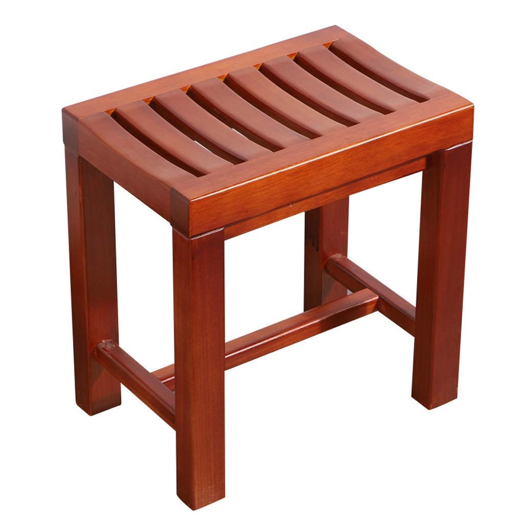 Banc de douche en bois design incurvé de spa haut de gamme