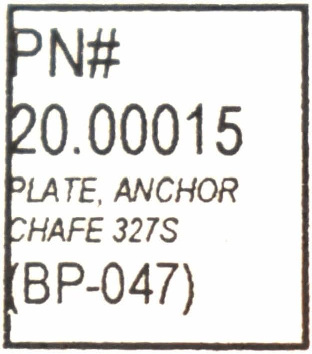 Chaparral Boat Bow Chafe Plate 20.00015 | 327 SSX Stainless Steel