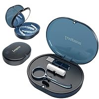 Vista 10 de Estuche de alineador de doble capa NUEVO de LONGMON con correa para masticar, herramienta de extracción, cepillo de limpieza, espejo incorporado