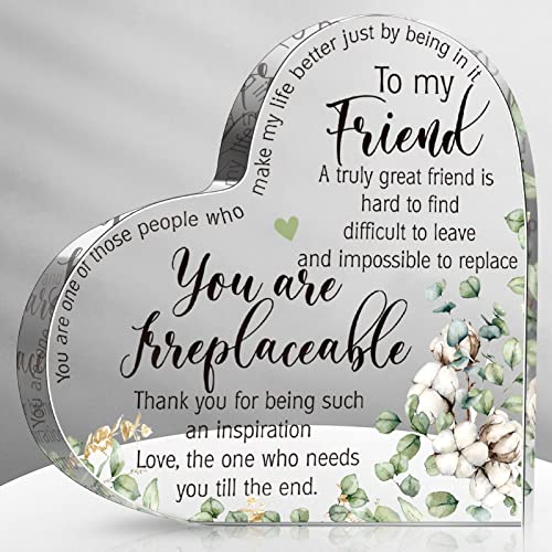 Friends Gifts For Women Friendship Bestie Gifts For Female Best Sunflower Flower Gift Sister Gift Birthday Thank You Gift For Women Acrylic Friendship (Cotton Style) #TOP28