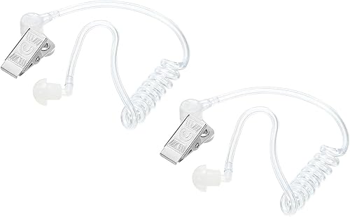 MECCANIXITY Auricular Agent Secret - Auricular de repuesto para auriculares de audio de radio de 2 vías, paquete de 2